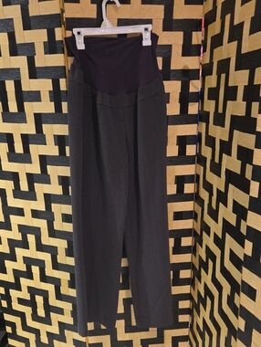 Thyme Maternity Black Wide-Leg Maternity Pants
